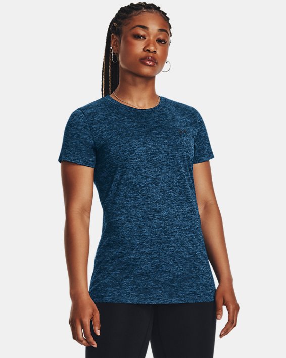 Women's UA Tech™ Short Sleeve in Blue image number 0